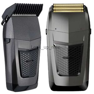 Elektrikli Tıraş Makinesi Şarj Edilebilir Kablosuz Tıraş Talers Erkekler için İkiz Bıçak Pistonlu Sakal Jilet Yüz Bakımı Çok Fonksiyonlu Güçlü Düzeltici YQ230928