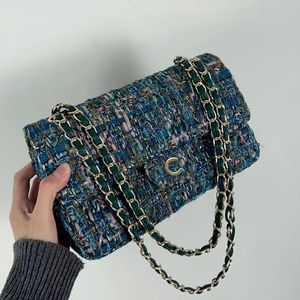 Kadın tasarımcı kanal omuz çantası lüks flep çanta çapraz gövde çanta cüzdan 7a kaliteli ithal kumaş moda kadın çanta telefon çanta zinciri omuz çantası