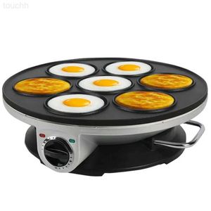 Pişirme aletleri ev krep üreticisi yapışmaz gözleme makinesi çok işlevli elektrik pişirme tavası makinesi 7 delikli gözleme makinesi kahvaltı makinesi1pc l230928