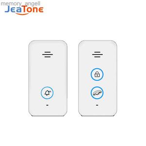 Doorbells tuyajeatone kablosuz kapı zili ses interkom wifi uzaktan kilidi işlevi maksimum 1000m ev erişim kontrolü çekme yolu müdahalesi yq230928