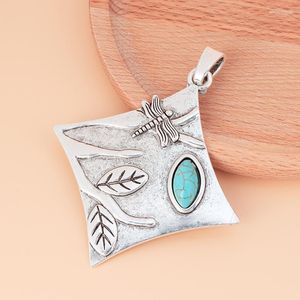 Anhänger Halsketten 3 teile/los Tibet Silber Große Libelle Mit Faux Stein Charms Anhänger Für DIY Halskette Schmuck Machen Erkenntnisse