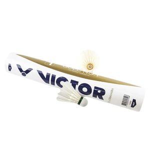 Toplar Orijinal Victor Badminton Shuttlecock Turnuva için Yüksek Seviye Altın Susuttlecocks Tüy topu 230927