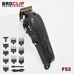 Clippers düzelticileri 2023 Ağustos Brdclip 7000rpm F52 Soluk Saç Cliper Düzeltme Profesyonel Berber LED Ekran 230928 ile Şarj Edilebilir