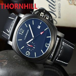 Subdials Work Sports Military Pilot series Многофункциональные часы 50 мм Кожа высокого качества Классический стиль Автоматическая дата Кварцевые мужские Fas216f