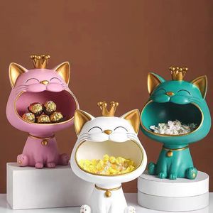 Decorative Objects Figurines Lucky cat in the door put key storage ornaments porch shoe cabinet TV home decor 230928
