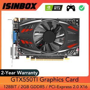 GTX550TI Graphics Card 2GB GDDR5 128BIT Video Card For NVIDIA GeForce GTX 550TI 2 GB PCIE PCI-E2.0 X16 HD DVI-I VGA Cards GPU