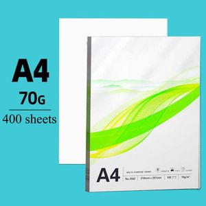 Классическая A4 Print Copy Paper 400 Sheests предпочитает все деревянные мякоть 70G Office White Fax Stationery