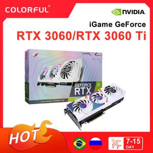 COLORFUL New RTX 3060 3060Ti 8GB 12GB GDDR6X Gaming Graphics Card 256 Bit LHR