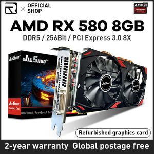 RX 580 8GB AMD Radeon GDDR5 256Bit 2048SP GPU RX580 8G Graphics Cards Non Lhr Mining Hashrate 28-30mh S