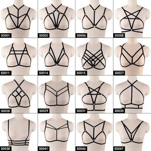Kadınlar için Pentagram Harness En Ucuz Jartiyer Kemeri Erotik Goth Aksesuarları Esaret Yarar Sutyen Festival Giysileri Dereceli Seksi iç çamaşırı