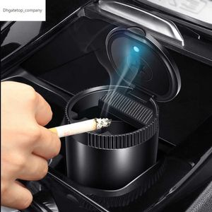 New Metal Flame Retardant Ashtray for Mercedes Benz C E GLK M GL MB GLC AMG A200 C63 with LED Light Aluminum Alloy Car Products