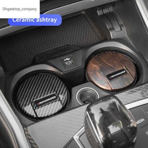 New 1PCS Ceramic Ashtray Performance Car Accessories For BMW X5 X7 X3 X4 E28 E30 E34 F44 E39 E46 E53 E60 E61 E62 E70 G20 G30 G11 G32