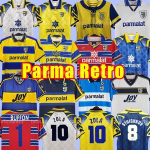 Parma Calcio Retro Palma Soccer Jerseys Vintage Football Kits Stoichkov Buffon Veron 01 02 03 93 95 97 98 99 00 2001 2002 1998 1999 1995 1997 1993 1998 1994