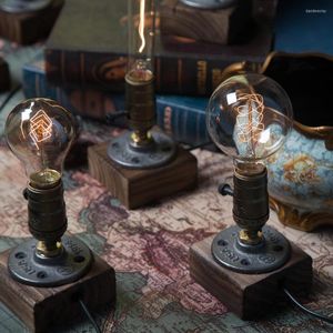 Настольные лампы 2Pack Loft Vintage E27 Edison Lamp Lamp Lab