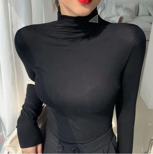 2023 Tasarımcı Kadın Bluzlar Gömlek Hoodie Bayan Üst Yoga Gömlek Yüksek Boyun Uzun Kollu S-3XL Tops