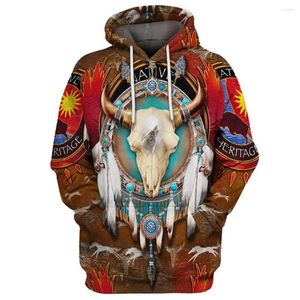 Erkek Hoodies 2023 Siyah Aborijin Retro İnsanlar Anren 3d Hoodie Erkekler Moda Moda Kapüşonlu Sweatshirt Uzun Kollu Kazak Stil-9