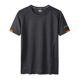 Camisetas Masculinas Secagem Rápida Camiseta Esportiva Masculina 2022 Mangas Curtas Verão Casual Branco Plus Tamanho Grande 6XL 7XL 8XL 9XL Top Tees GYM Tshirt Clothes T230104