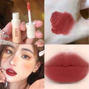 Lip Gloss 3Pcs Set Cute Velvet Matte Lasting Glaze Easy To Color Moisturizin Waterproof Non-Stick Cup Sexy Red Lipstick Beauty Makeup