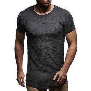 Erkek Tişörtler Bahar Kalitesi Kısa Kollu Sade Büyük Boyutlu Giriş Streç Yumuşak Pamuk Yuvarlak Boyun T-Shirt