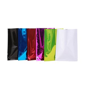 8x12cm Dökme Gıda Paketi Alüminyum Folyo Paketleme Çantaları 200pcs/Lot Kahve Çayı Vakum Poşeti Isı Sızdırmaz Mylar Bag