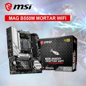 Материнская плата MSI MAG B550M MORTAR WIFI Micro-ATX AMD B550M DDR4 128G AM4 поддерживает комплект процессоров AMD Ryzen Processador Placa Mae