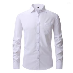Men's Casual Shirts Mens Long Sleeve Shirt Trendy Handsome Professional Business Male Formal Dress Slim Top Solid Spring Autumn