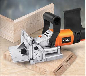 Ağaç Kesme Makinesi 760W Çok İşlevli Bisküvi Jointer Elektrik Aracı Otantik Ahşap İşleme Yuva Makinesi 11600rpm