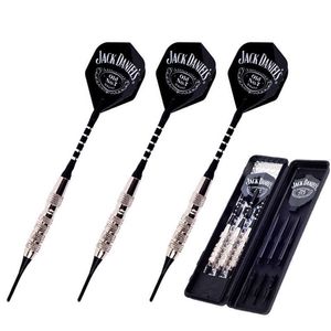 DARTS 3PCS/BOX JK Новые высококачественные 18G Стальные медные алюминиевые шахты мягкий наконечник Dart Darts Toys с дополнительными пластиковыми валами 0106