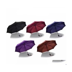Зонтики Flmatic Umbrella MTI Цвета Прочная длинная ручка тройная бизнес на заказ творческий дизайн продвижение DH0053 Drop Delive H DHO6B