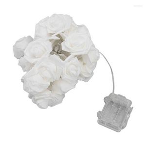 Dizeler Beyaz Gül Dize Lamba Esnek Güzel Çiçek Işık Pil İşletilen Ağaçlar için Uzun Kalıcı Led Yumuşak Kumaş