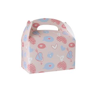 Sevgililer Günü Aşk Kiss Me Paper Boxes Kek Kurabiye Şeker Kutuları Parti Dekorasyonları A376