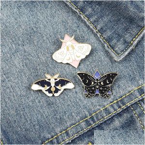 Булавки брошит милая эмалевая бабочка для женских женских ювелирных аксессуаров металлические винтажные штифты.