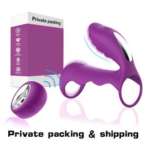 Секс-игрушки, кольцо для пениса Shuangyue, мужское кольцо для блокировки спермы, беспроводной пульт дистанционного управления, пенис, пара, шоковые прыжки, товары для взрослых