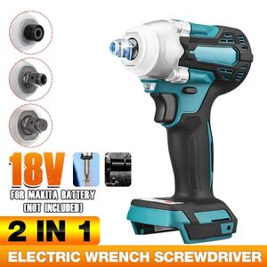 Other Power Tools 800Nm 2speed Brushless Cordless Electric Impact Wrench 12" Screwdriver Compatible 18V Battery 230106