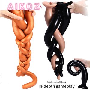 Компания красоты 70 см супер длинные дилдо анал заглушки Dick Butt Adult Sexy Toys для мужчин простата Massgaer Anus Dilator Женщины gagina g stymulator