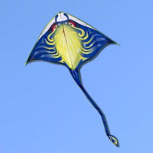 S Eel Devil Fish Animal Одиночный детский подарок на открытом воздухе спортивный летающий инструмент с воздушным змеем 0110