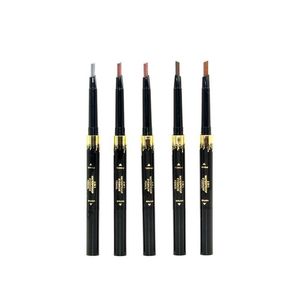 Eyeliner geri çekilebilir açılı kaş kalem su geçirmez 2 inç 1 ile fırça kolay giyilebilir doğal coloris bütün satış makyajı göz dh2m0