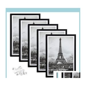 Picture Frames Display, Black and White Gallery Wall Set, Craft Case Home Decor, 4 Sizes for Choice