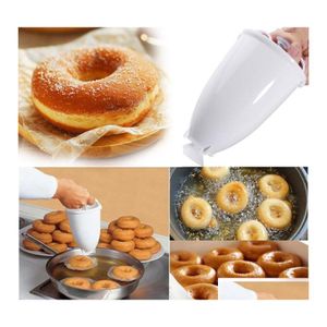 Pasta Araçlar Plastik Donut Maker Hine Kalıp Diy Aracı Mutfak Mutfağı Yapımı Bake Maddi Aksesuarlar Damla Dağıtım Ev Bahçesi Yemek BA DHEDC