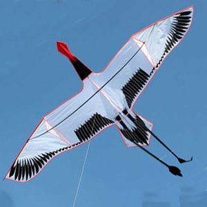 Kites Outdoor Fun Sports For Kids And Adults Large Animal Swan Bird Kite Single Line With Flying Tools 0110