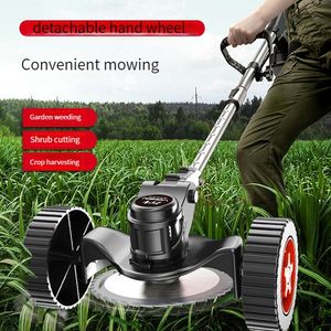 18000PRM Electric Lawn Mower Cordless Grass Trimmer Length Adjustable Foldable Cutter Garden Tools