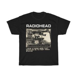 Erkek Tişörtleri Radiohead T Shirt Erkekler Moda Yaz Pamuk T-Shirts Çocuk Hip Hop Üstleri Arktik Maymunlar Tees Kadın Rock Boy Camisetas Hombre 230111