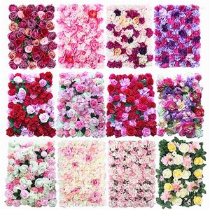 Flores decorativas 40x60cm Silk Rose Flower Wall Decor artificial de casamento PONTRA CENTRONCIO