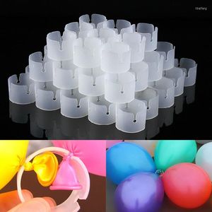 Parti Dekorasyonu 50 PCS Balonlar Kemer Tokalı Plastik Klips Braket Balon Konektör Klipsleri Kemerler için Yüzük Doğum Günü Düğün Prom