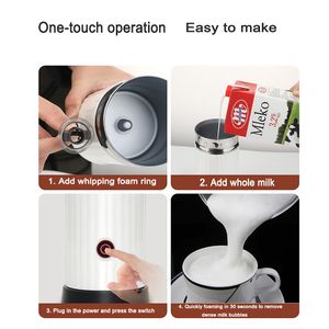 Ev Otomatik Sağım Makinesi Sütü Elektrikli Isıtıcı Soğuk ve Sıcak Sütleme Makinesi Kahve Çırpıcı Elektrik Kahve Makinesi