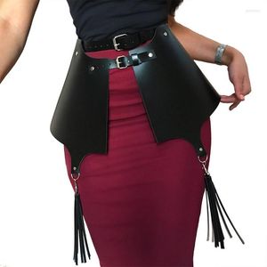 Ремни модные кожаные жгут готический кисточка высокий пояс для подвязки Женщины Сексуальное тело рабесто