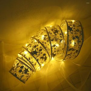 Noel Dekorasyonları Peri Dize Işıkları 50 LED 5M Bakır Tel Şerit Yaylar Düğün Partisi Tatil Ağacı