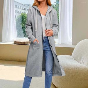 Kadın Hoodies Moda Kadın Kış Palto Günlük Lady Hardigan Uzun Süreli Sıcak