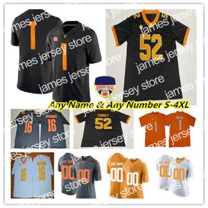 Amerikan Koleji Futbol Giyim Orange Bowl Tennessee Gönüllüleri Kolej Futbol Formaları Hendon Hooker Joe Milton III Jaylen Wright Jabari Küçük Jalin Hyatt McCoy