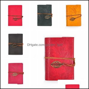 Not Defteri Lüks PU ER Bobinler Not Defteri Kitap Yumuşak Kopyol Boş Defter Retro Yaprak Seyahat Günlüğü Kitapları Kraft Journal Spiral Defterler D OTFVR